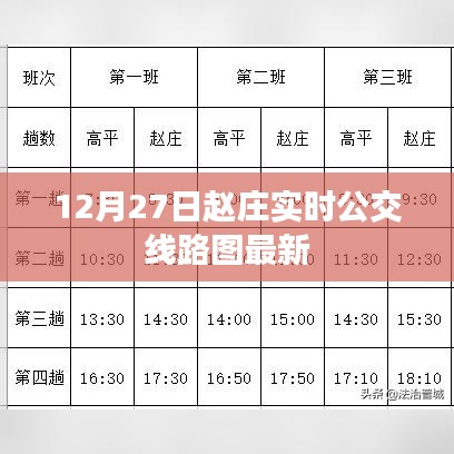 趙莊實時公交線路圖更新，最新動態(tài)12月27日