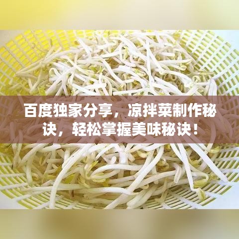 百度獨(dú)家分享，涼拌菜制作秘訣，輕松掌握美味秘訣！