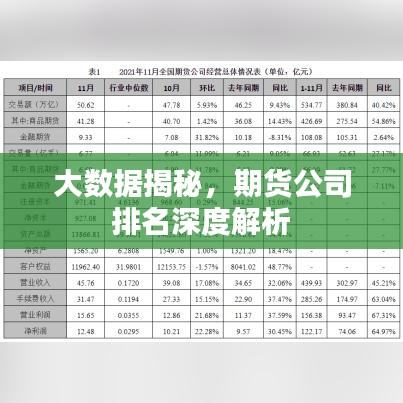 大數(shù)據(jù)揭秘，期貨公司排名深度解析