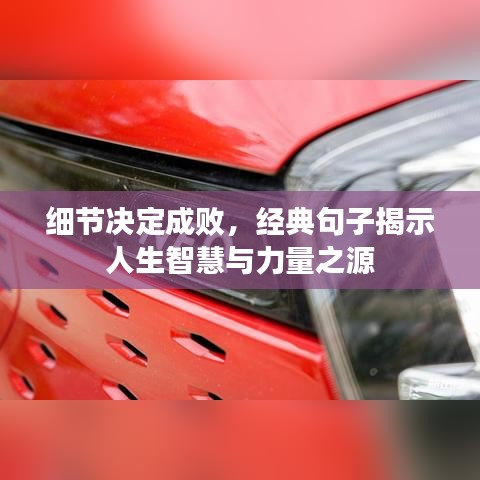細(xì)節(jié)決定成敗，經(jīng)典句子揭示人生智慧與力量之源