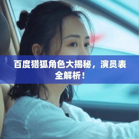 百度獵狐角色大揭秘，演員表全解析！
