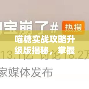 喵糖實(shí)戰(zhàn)攻略升級(jí)版揭秘，掌握游戲技巧，贏取豐厚獎(jiǎng)勵(lì)！