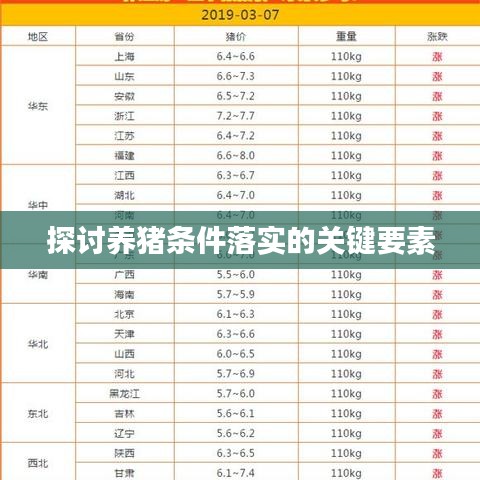 探討?zhàn)B豬條件落實的關(guān)鍵要素