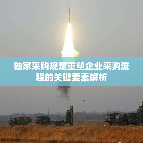獨家采購規(guī)定重塑企業(yè)采購流程的關鍵要素解析