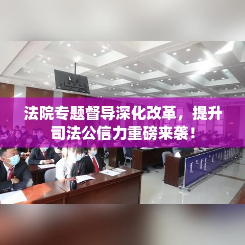 法院專題督導(dǎo)深化改革，提升司法公信力重磅來(lái)襲！