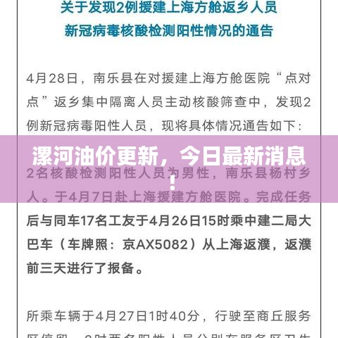漯河油價更新，今日最新消息！